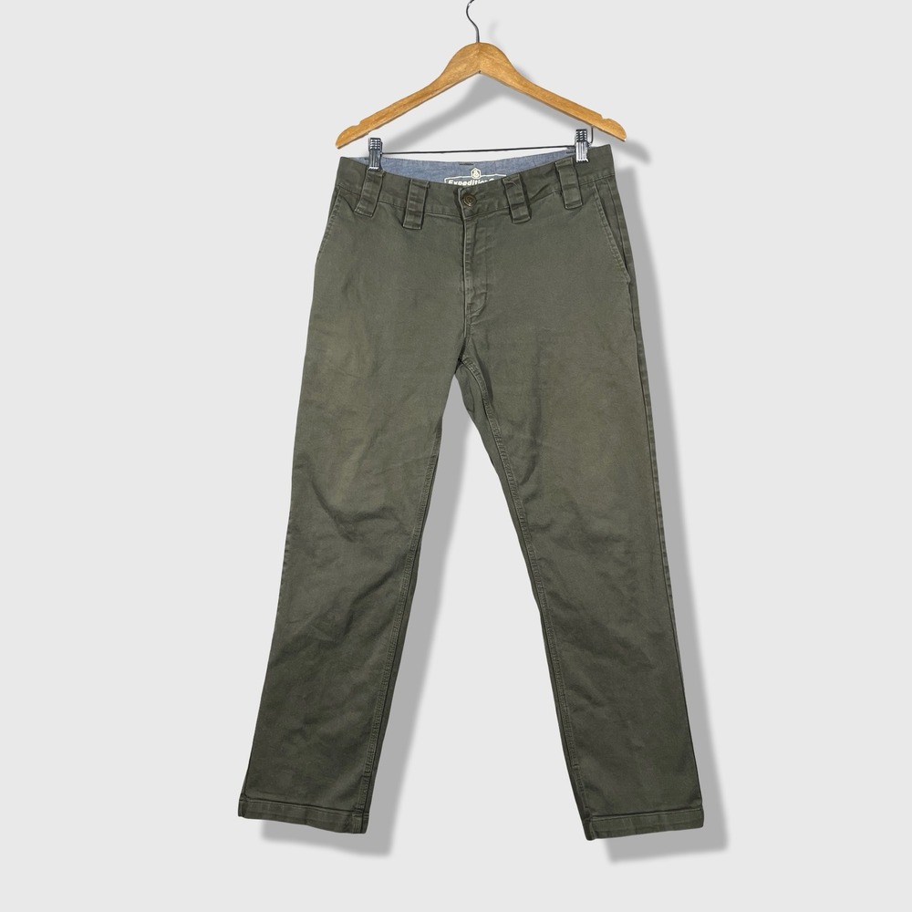Expedition One Chino Pants Mens 34 Green Skater Workwear Gorpcore Casual